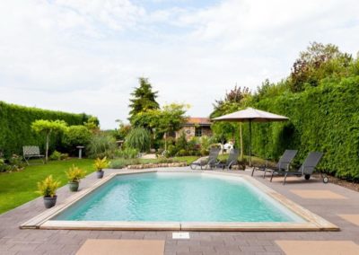 construction d'une piscine ossature bois à Marche en Famenne