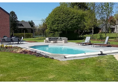 réalisation piscine en bois à Liège