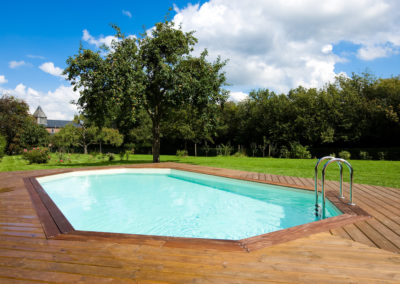 constructeur piscine à ossature bois à Liège